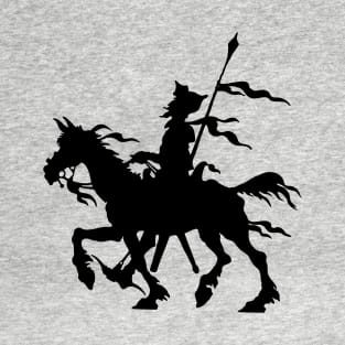 Don Quixote of La Mancha and Rocinante | Don Quixote Silhouette | T-Shirt